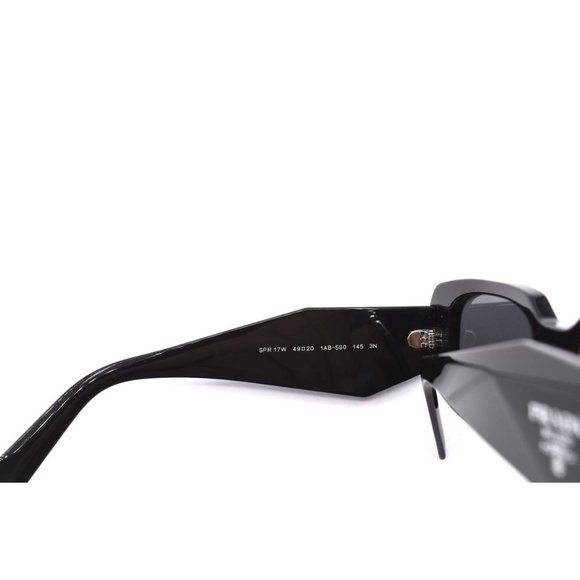 PR 17WS 1AB5S0 BLACK DARK GREY AUTHENTIC SUNGLASSES MADE IN ITALY - Picture 8 of 13